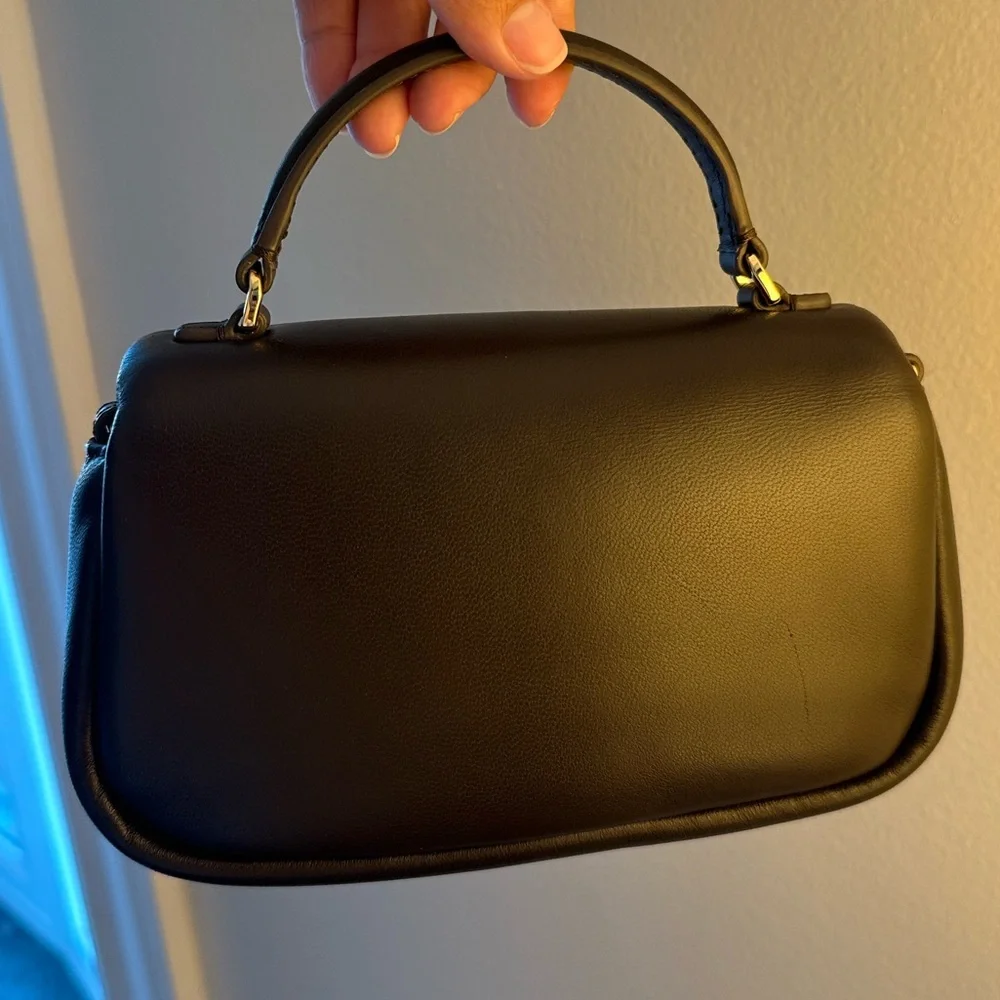 Tory Burch Brown Britten Mini Top Handle Leather Crossbody Bag NWOT - Picture 5 of 10